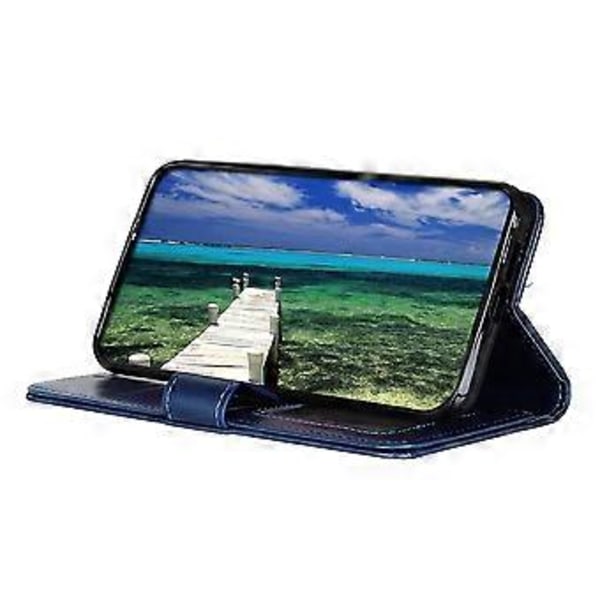 För Honor X6b 4G Fodral Crazy Horse Textur PU Läder Telefonställ Skydd Style C