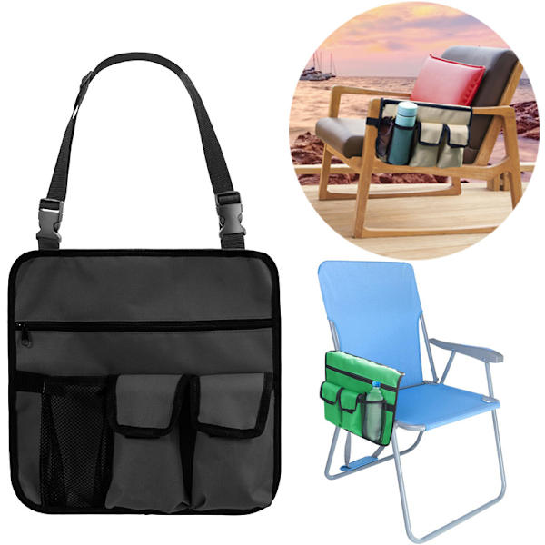 32*32cm, Blå Strandstol side hængende taske hængende opbevaringspose si