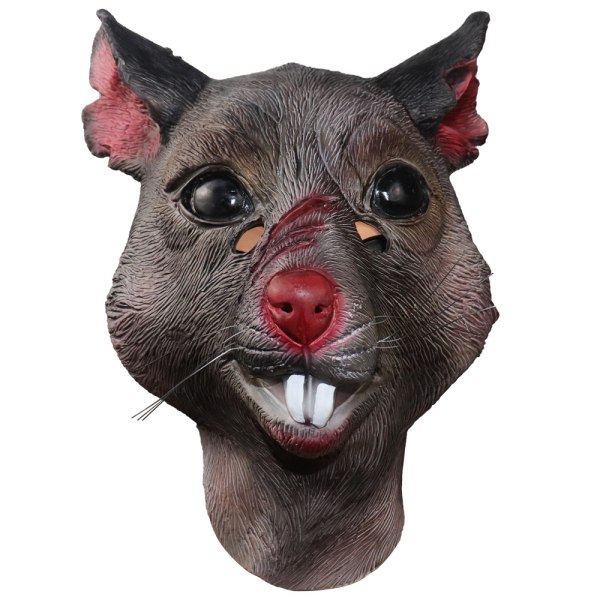 Voksen Ny Mutant Rottehode Dyrekostyme Ansiktsmaske Splinter Halloween