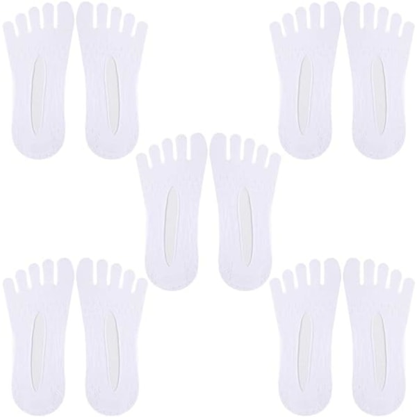 Hvit-5 par femtå sokker for kvinner - Ortopedisk kompresjon S