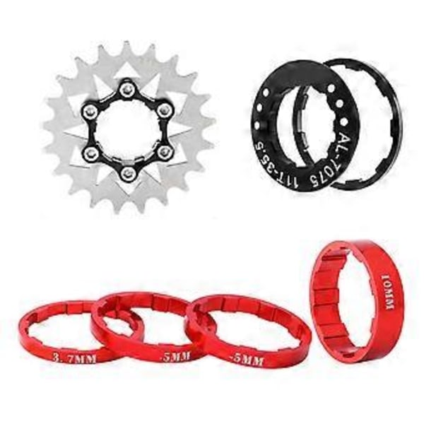 Frihjul Udskiftning Enkelt Hastighed Svinghjul Høj Styrke Svinghjul Tandhjul Del til Fixed Gear Cykel Holdbar 21T
