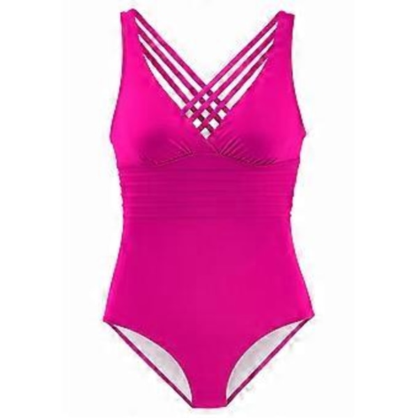 Dame Bikinier med Brede Stropper Sexet Badedragt i Ét Stykke Push Up Badetøj Krydsbandage Bikinier Strandtøj Udhulet Badedragt Bule L Bule L