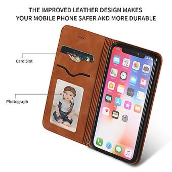 Läderfodral för iPhone X / XS Brown