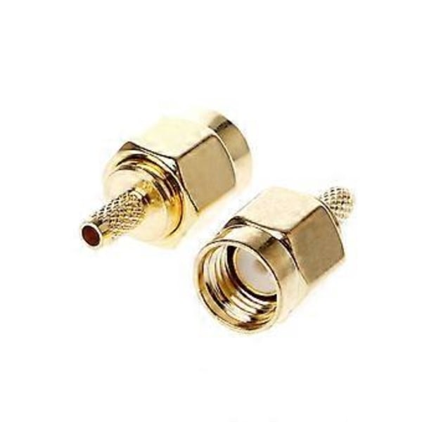 10 stk. SMA Hanstik Crimp RG174 RG316 LMR100 Kabel RF Konnektor