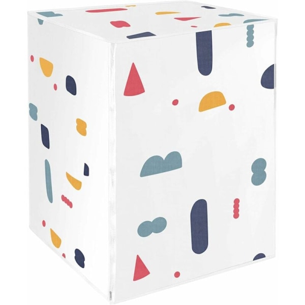 Tvättmaskinsskydd Frontlast Tvättmaskin Torktumlare Vattentät (Geometrimönster) 57,5*56*87cm