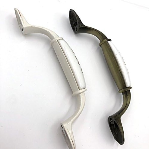 6 st/set Keramisk bronslegering dörrknoppar skåp skåp skåp