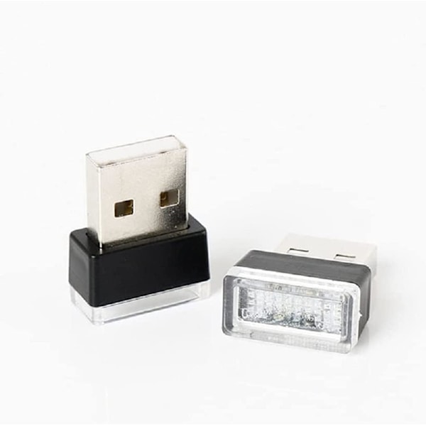 USB-billampor skapar en romantisk atmosfär 1 set 2 blå användbara