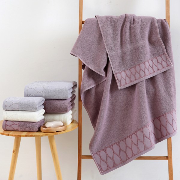 3-pack 34*74cm set av mörka handdukar för tvätt av ansikte, hushållsbruk