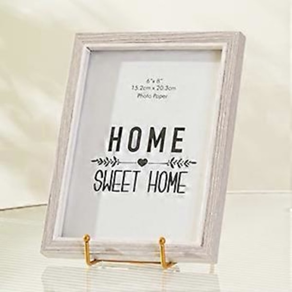 Metall Fotoram Ställ Minimalistisk Design Multifunktionell Easel Hållare Omfattande Användning i Vardagen Gold 4inch