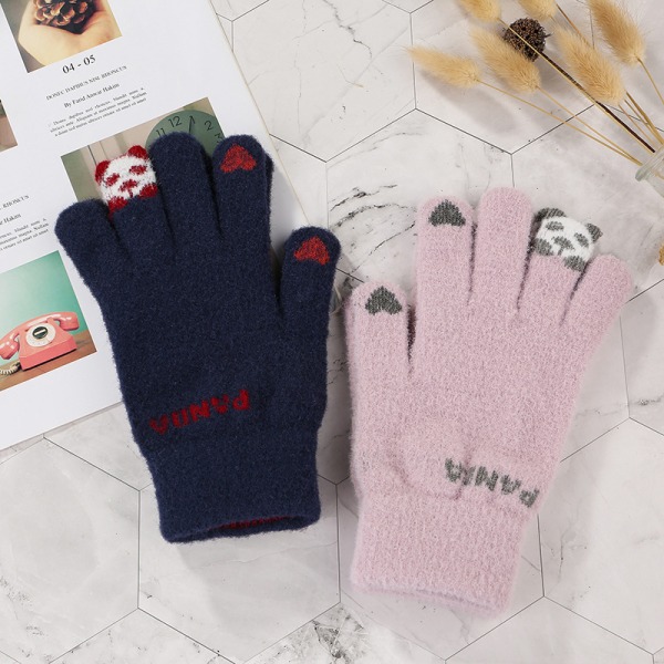 Love Bear Style Navy, Magic Gloves, Damvärmefoder, Touch