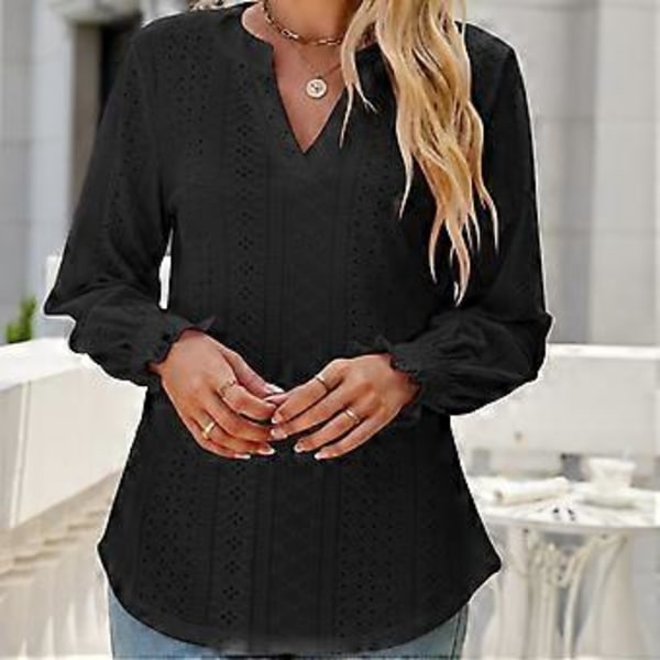 1 st - Volangärm Lös Topp - Grön - L (stil305)