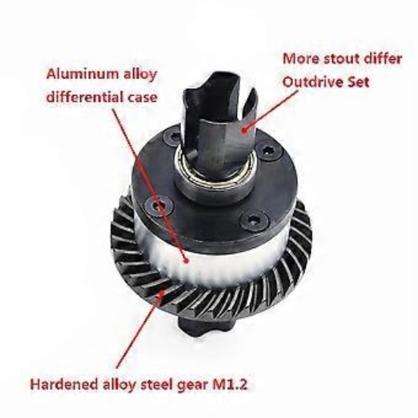 MX-07 Metall Främre Bakre Differential 8706 för ZD Racing MX-07 MX07 MX 07 1/7 RC Bil Reservdelar Tillbehör