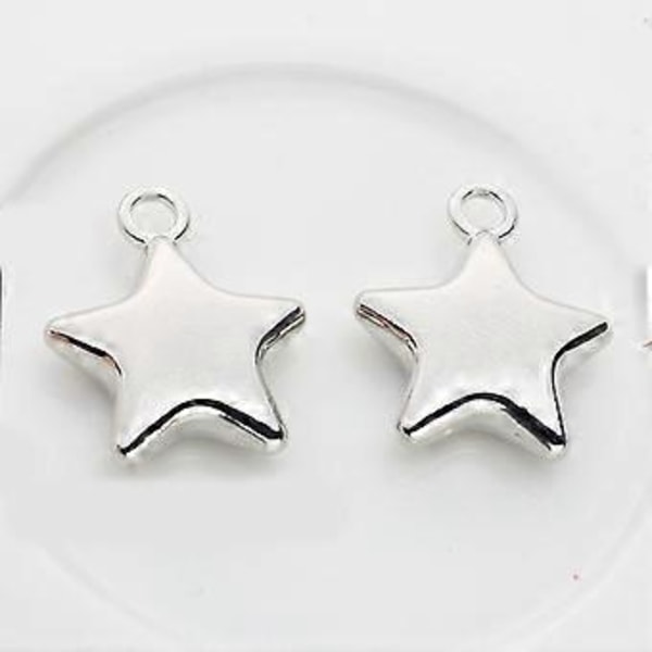 Eurooppalainen amerikkalainen romaani viisisakarainen tähti riipus kaikkiin sopiva solisluuketju säädettävä musta köysi kylmän tuulen kaulakoru Silver Plated