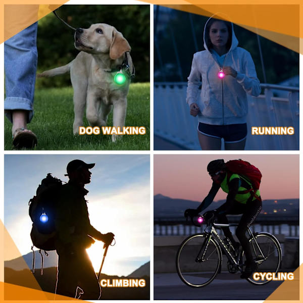 3-pakkaus LED-koiranpantavalo, valaistu koiranpanta, leikattava LED-koira
