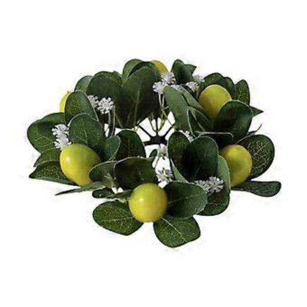Citron Ljusring Krans Ljusstake Hållare Ring för Café Festival Kök()