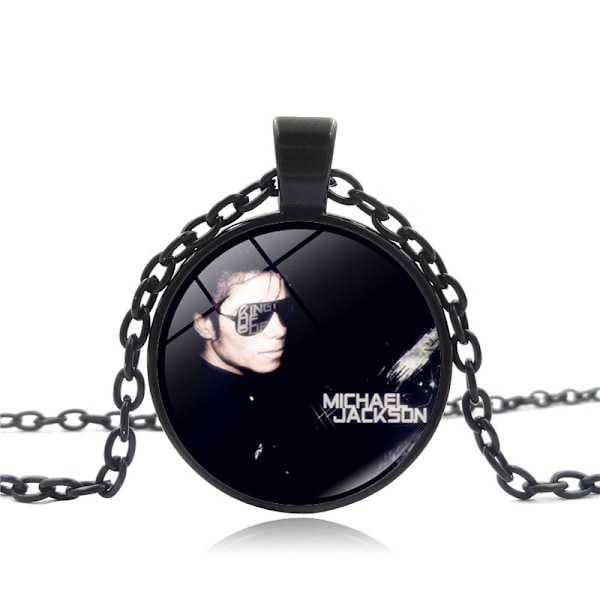 Schmuck Halskette Michael Jackson Anhänger Halskette（3）