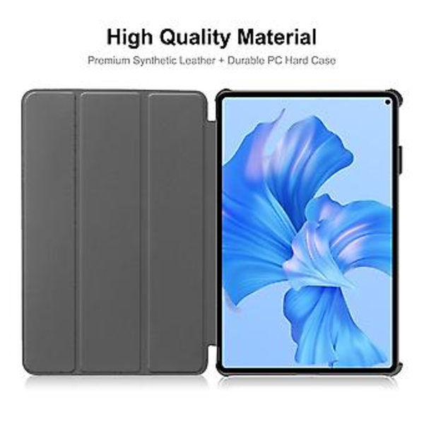 Nahkainen jalustakotelo Huawei MatePad Pro 11 2022 -tabletille, tumman vaaleansininen