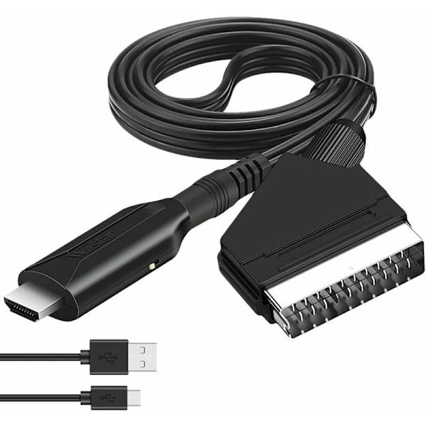 Scart til HDMI-konverter til HDTV/DVD/Set-top box/PS3/PAL/NTSC - S