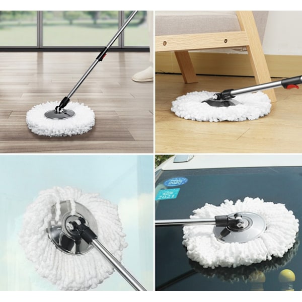 Sort Plastskive God God Roterende Mop Tilbehør Rustfrit St