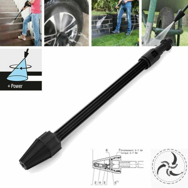 145 Bar Turbo Lance för Karcher K2 K3 K4 K5 Trycktvätt Munstycke