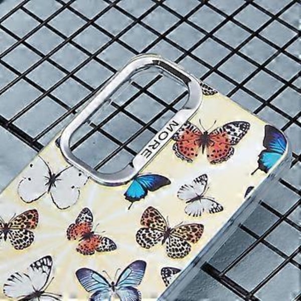 Samsung Galaxy S25+ -kotelo Laser TPU+PC Puhelinkuori Galvanointi Perhoskuvio - AB1 AB1