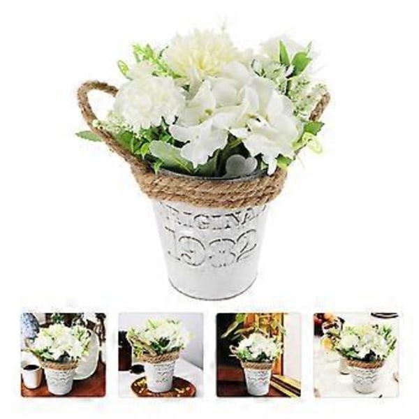 Konstgjord Blomma Hem Blomma Bonsai Dekor Hortensia Ornament Scen Layout Bukett