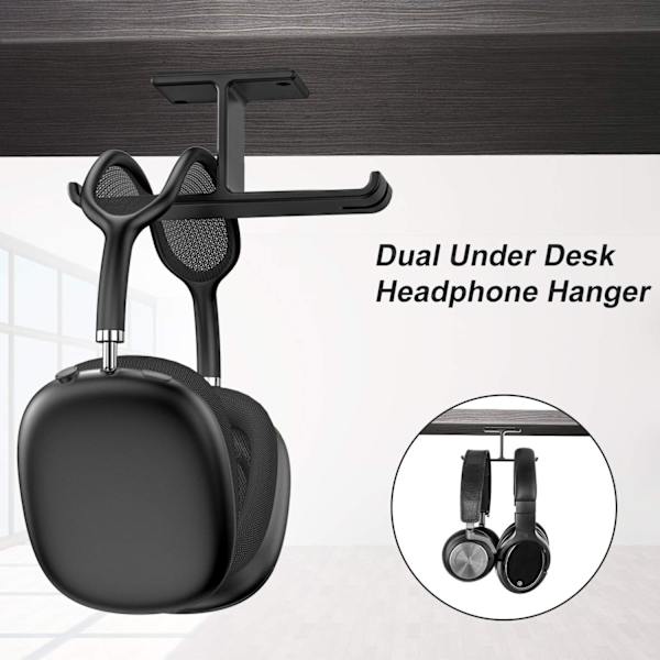Spelheadsetstativ, New Bee Dubbelt Headsetstativ - Universal 2 Wa