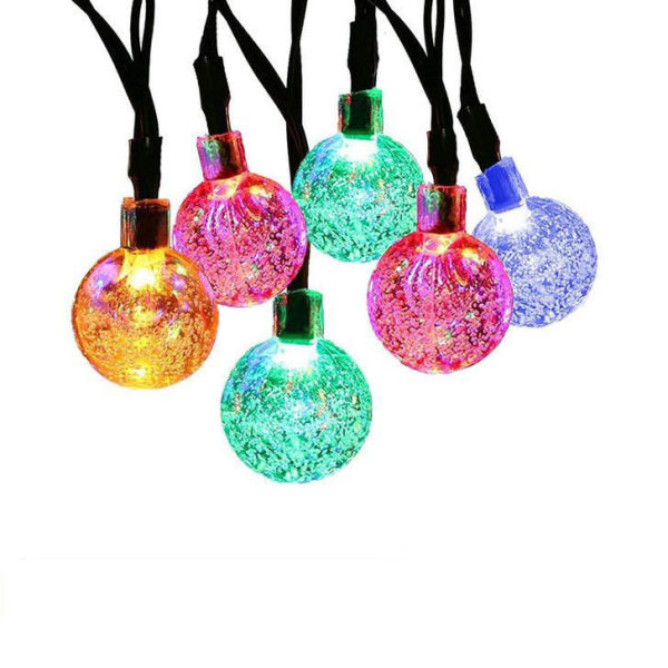 String Lights, USB String Lights i form av färgglada bollar 6
