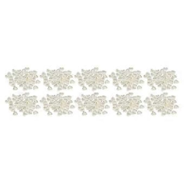 10 poser hjerteformet negledekoration DIY resin udsøgt sød lysændrende negledekoration til kvinder (100 stk)