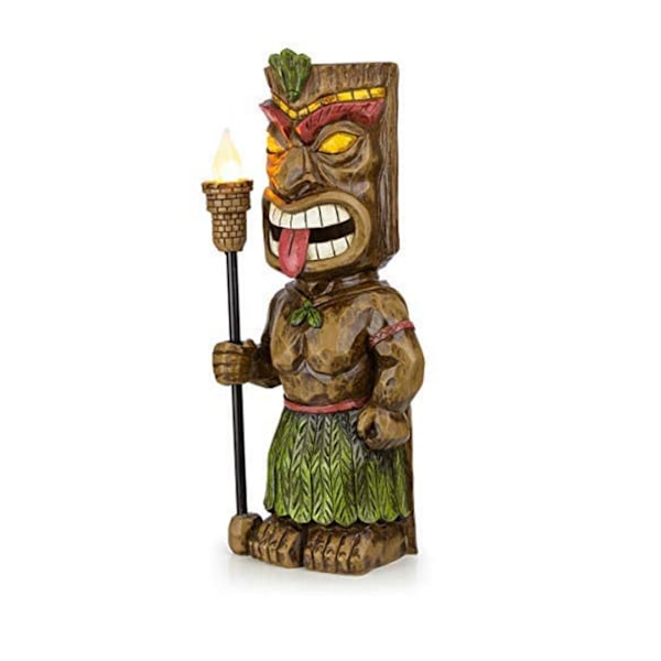 Tiki-statue - Surfboard Hagelampe - Tropisk Hagedekor