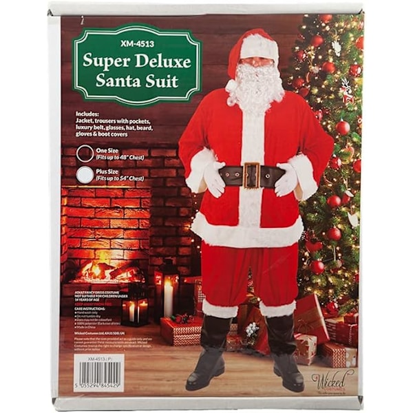 Superlyxig 8-delad Jultomte-set Plus Size