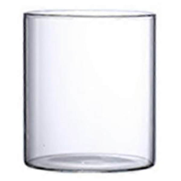 Klar Glasvas Blomvas Minimalistisk Glasvas Cylinderformad Blomvas för Bröllop Vardagsrum Dekorativ Gåva 8.5x10cm