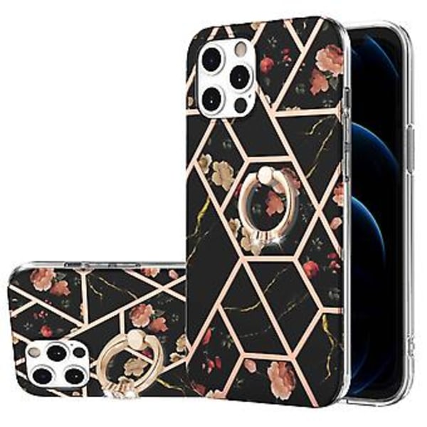 Marmor Blomma TPU Skal För iPhone 12 Pro Max