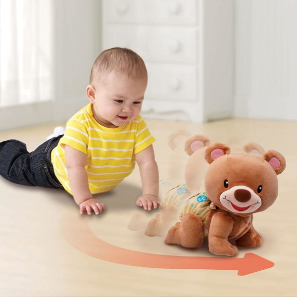 Karhu, 1,2,3 Seuraa minua – Animoidut pehmolelu kannustamaan vauvaa kävelemään