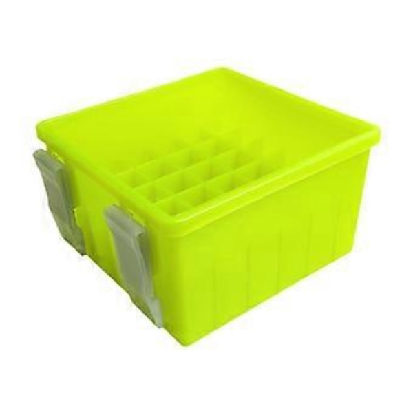 Oppbevaringsboks for fiskesluker Fiskeskrinetui 36 rom Praktisk med dreneringshull Kunstige sluker Etui for ferskvann (Gul) Yellow