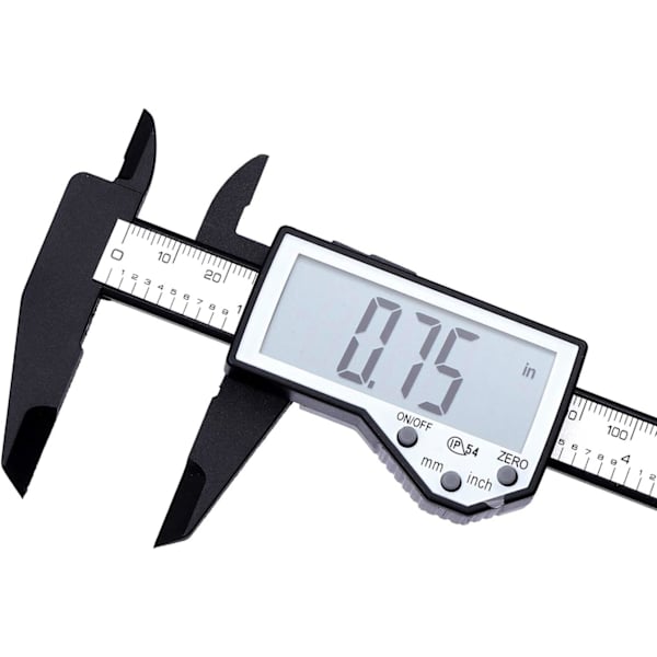 Digital Vernier Bromsok, 150 mm kolfiber IP54 Stänksäker Larg