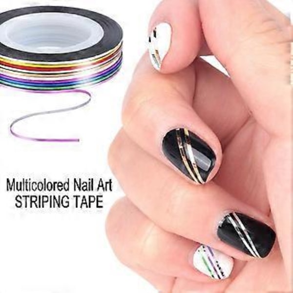 Nagelkonst Penselset - 20st Dubbeländade Nagelkonst Penslar Kit