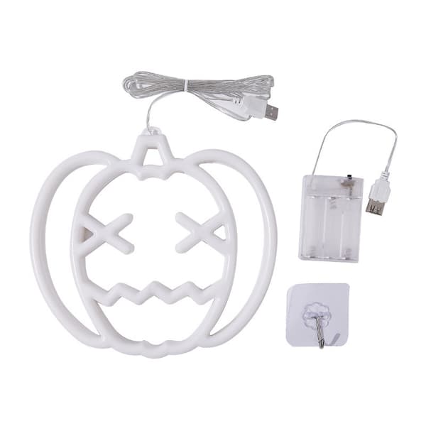 Halloween gresskar neon LED-dekorasjoner – trefarget Three-color