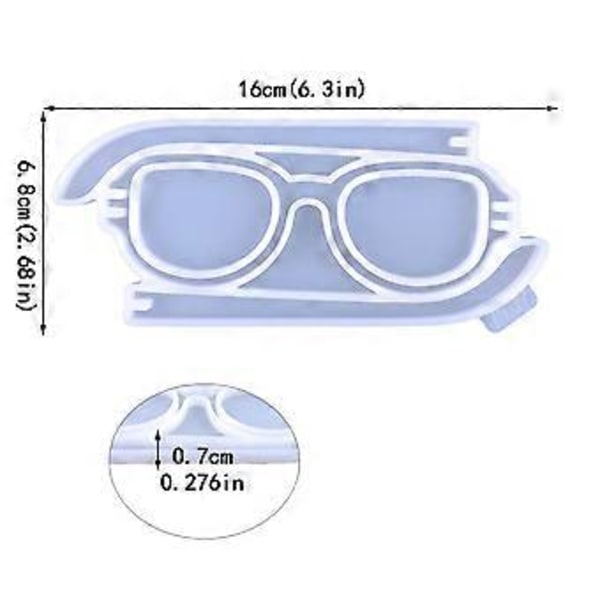 DIY Kristall Dropplim Aromaterapi Gips Slipmedel Tredimensionella Glasögon Smycken Ornament Hänge Silikonform Klar Clear