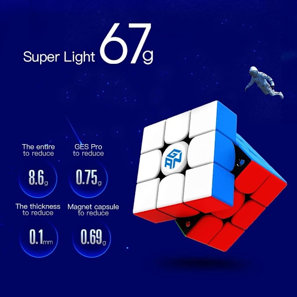 356 XS, Magnetisk hastighetskub 3x3 Rubiks kub Gan356XS Utbildning