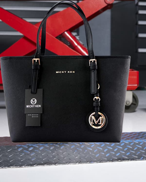 Skulderveske, Crossbody Lær Tide Bag - Lys Grå