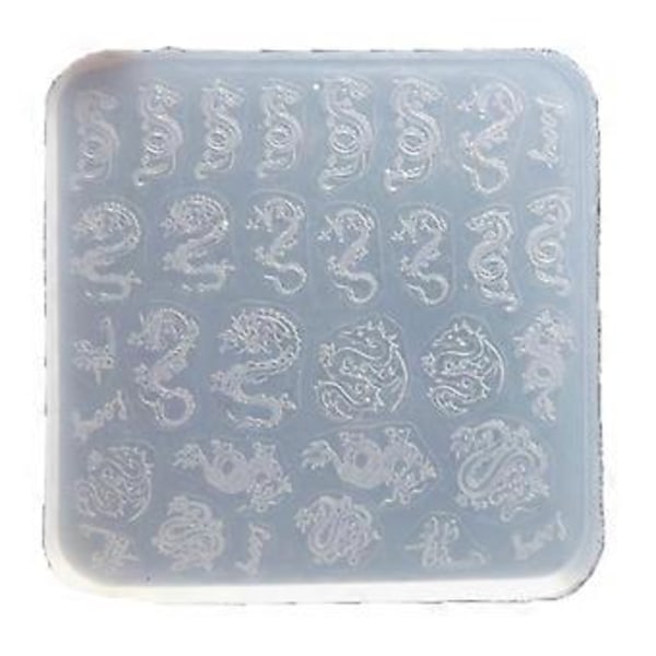 Praktisk Tynd Silikone Neglekunst Form Transparent Stemplingsplade Negle Stencils DIY Manicure Form Værktøj til Manicure 2