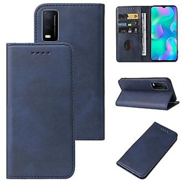 Läderfodral för vivo Y3s 2021 Blue