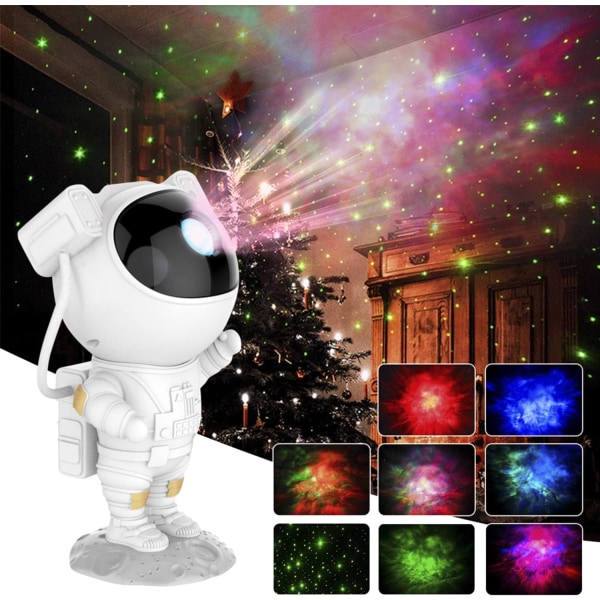 Astronaut projektionslampa Robot Starry Sky LED projektionslampa wi