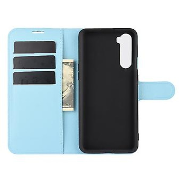 OnePlus Nordille Litsi-kuvioitu Käännettävä Suojaava TPU-kotelo Blue