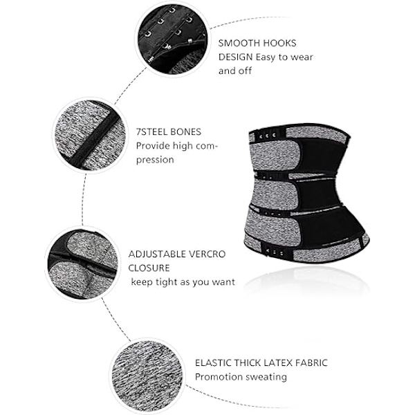 Kvindernes Fashion Workout Waist Trainer Korset Trimmer Bælte Talje
