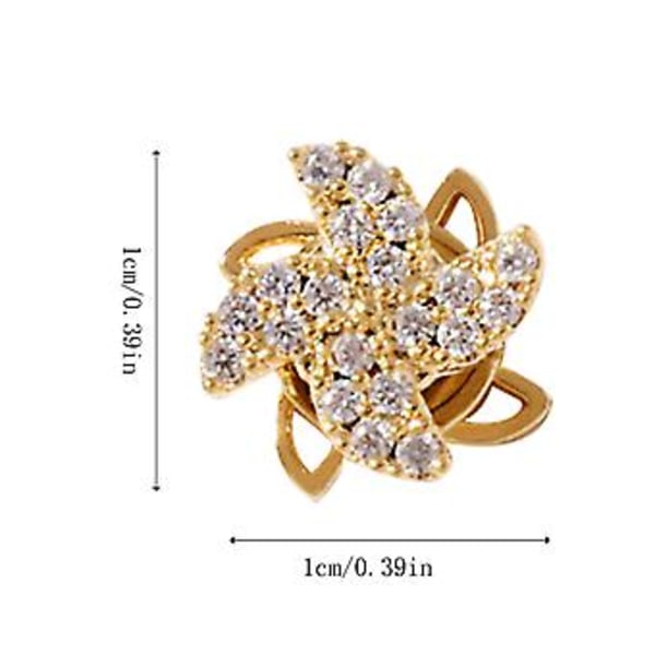 Nya Nageltillbehör Zirkon Diamant Roterande Nagelöverförings Pärlor C
