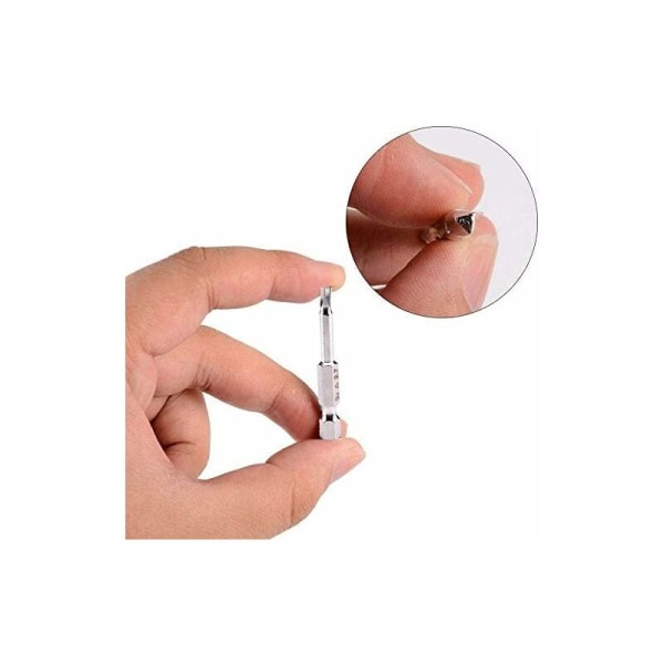 5 stk magnetiske skrutrekkerbitssett med trekanthode S2 stål 1,8 mm