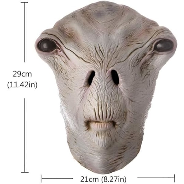 Area 51 Alien Maske Udenjordisk Biologisk Latex Fuld Hoved R