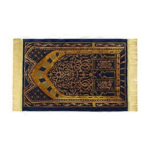 Pehmeät islamilaiset rukousmatot, kannettavat matkarukoukset, naisten ja miesten liukumattomat painetut palvontamatot, Eid-lahjat, piilotettu sininen kulta Hidden blue gold